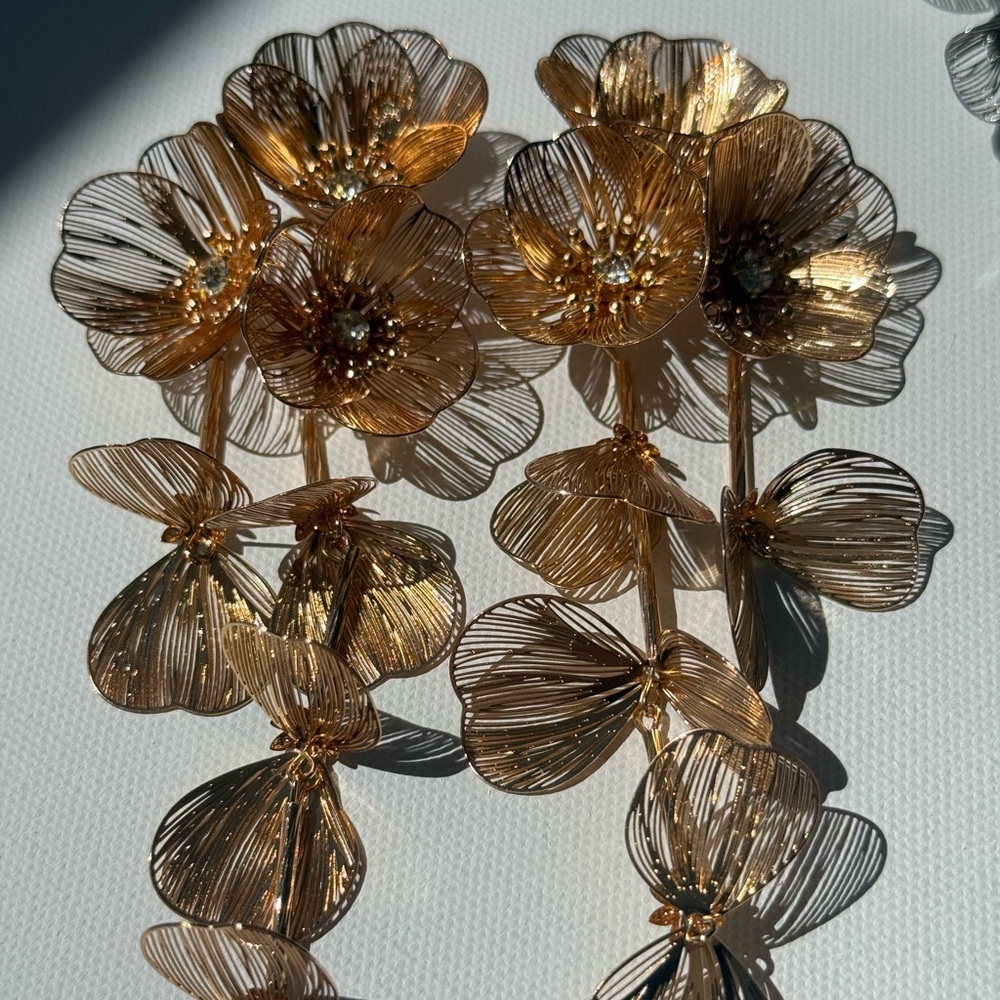 Zara Kate Middleton cascading floral earrings - Picture 5 of 16